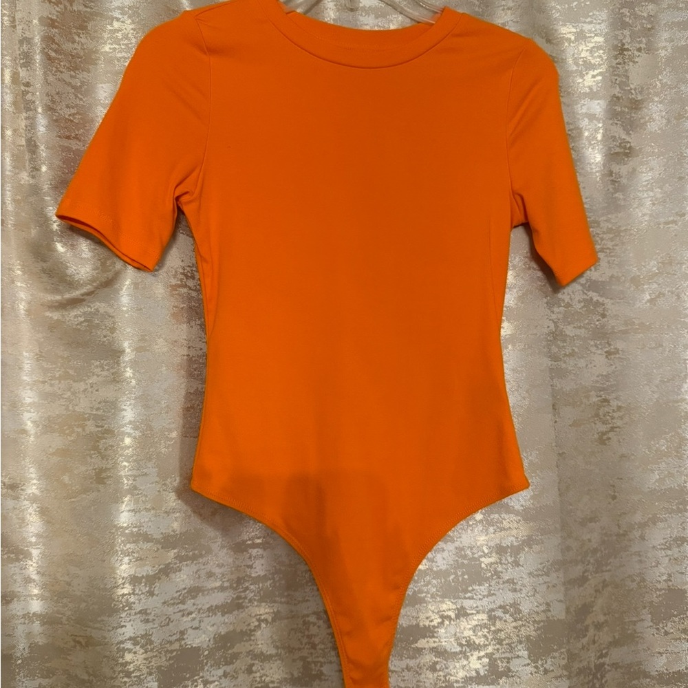 Orange One Piece Bodysuit